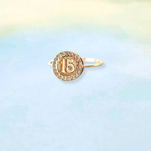 14k Fifteen & Quince Ring