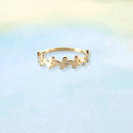 14k Butterfly Ring