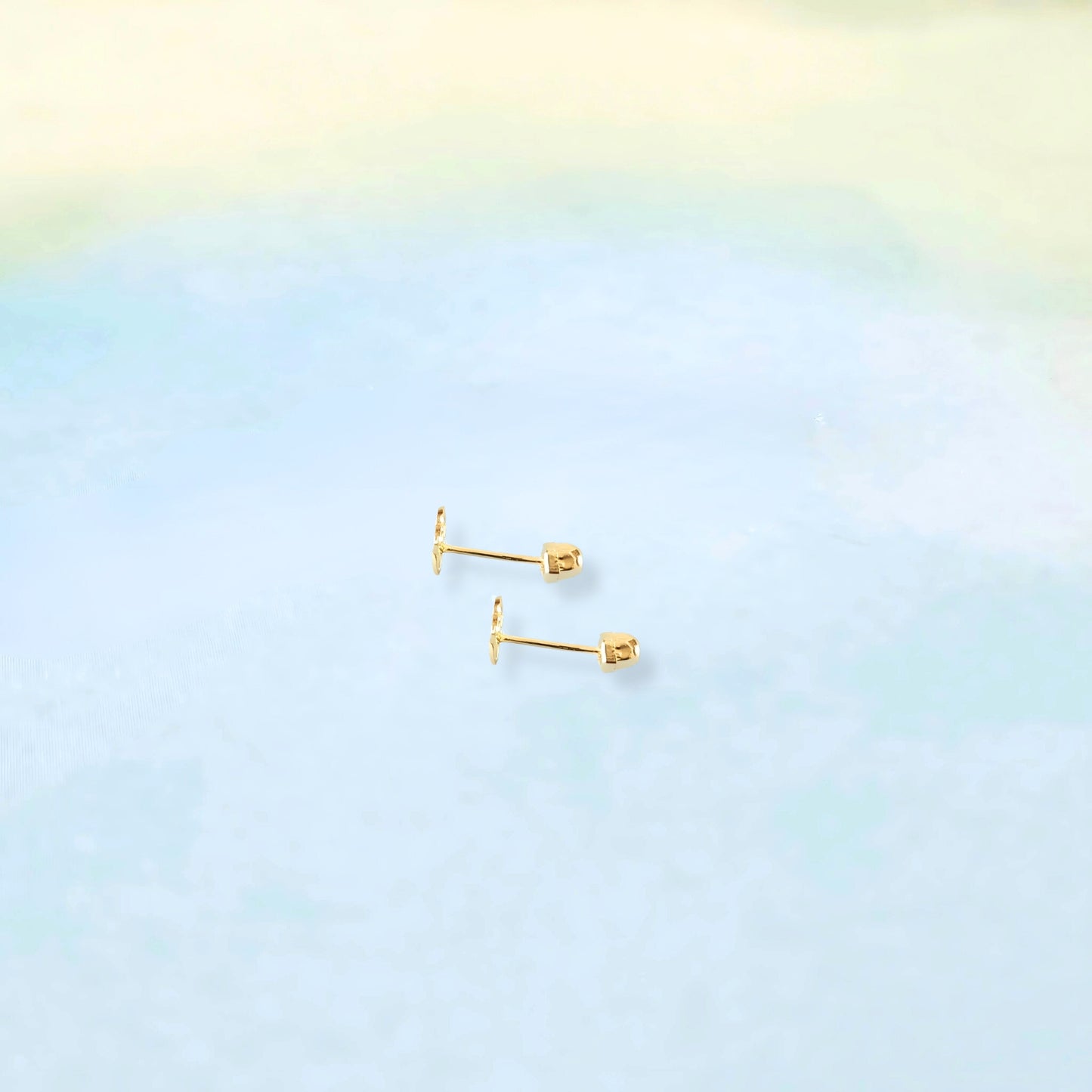14k Wire Butterfly Studs