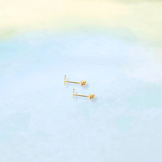 14k Wire Butterfly Studs
