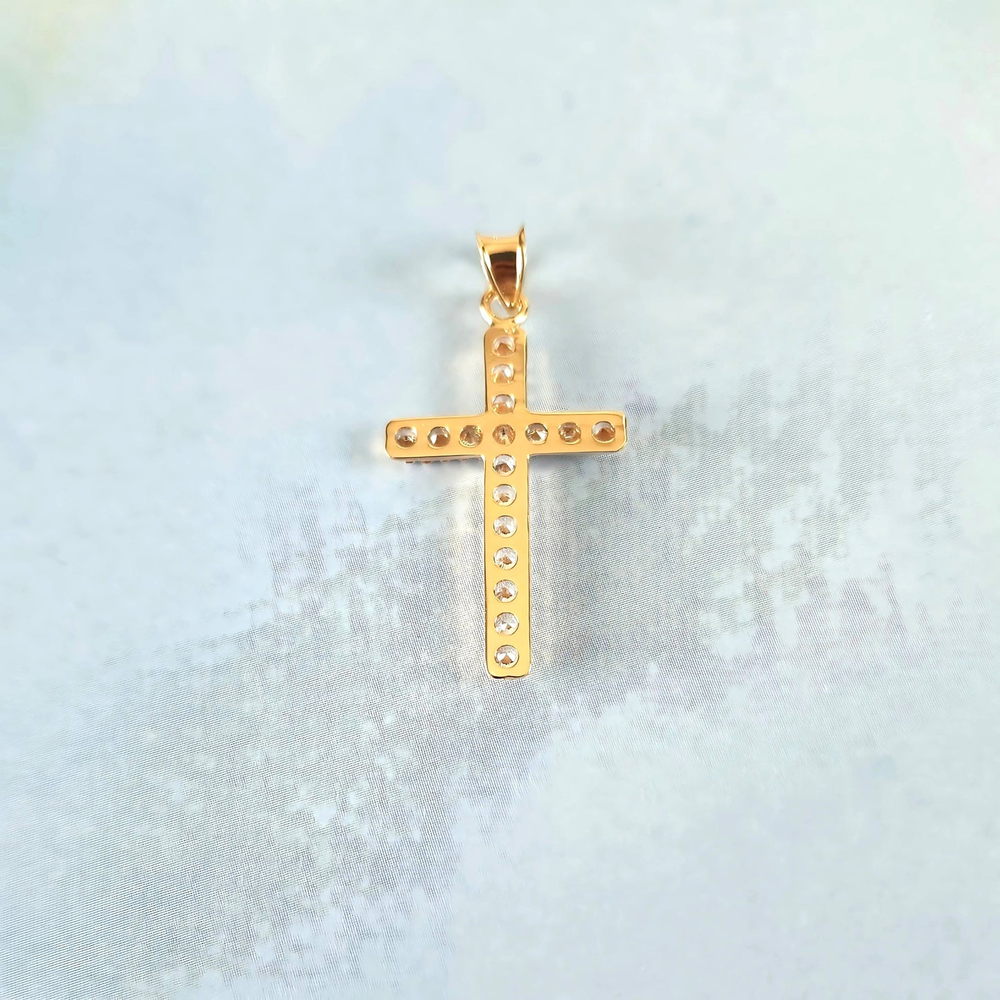 14k Gold & Rose Cross