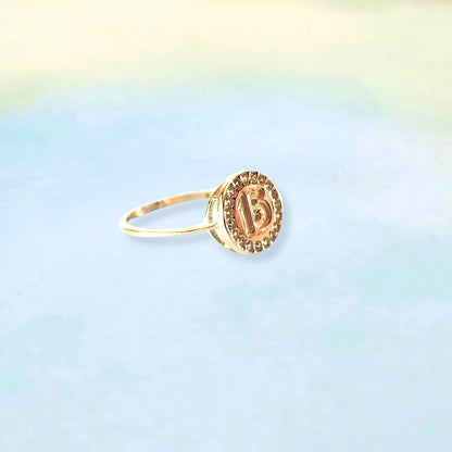 14k Fifteen & Quince Ring