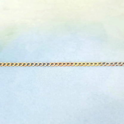 14K Curb Bracelet (Tri-Color)
