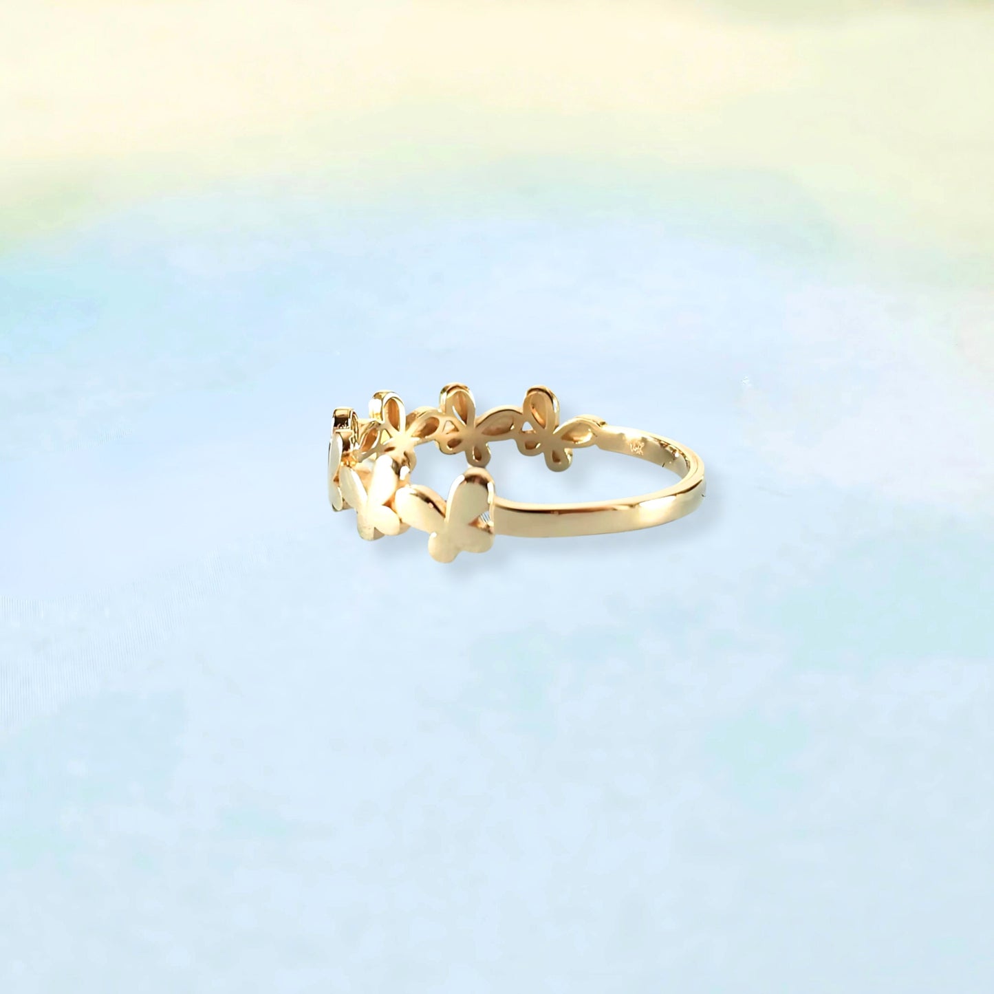 14k Butterfly Ring