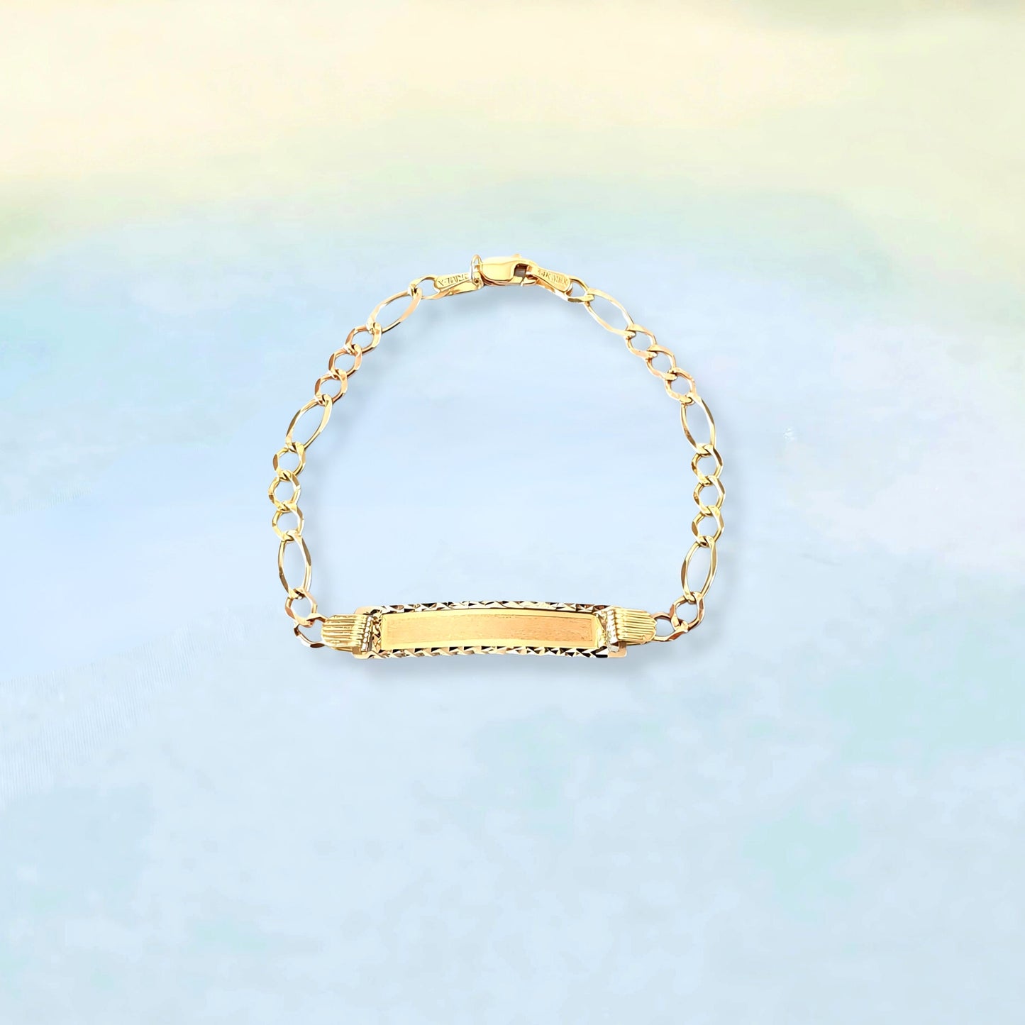 14K Name Tag & ID Bracelet