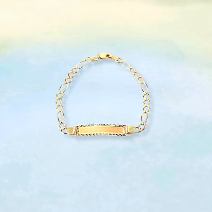 14K Name Tag & ID Bracelet