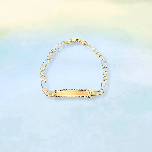 14K Name Tag & ID Bracelet