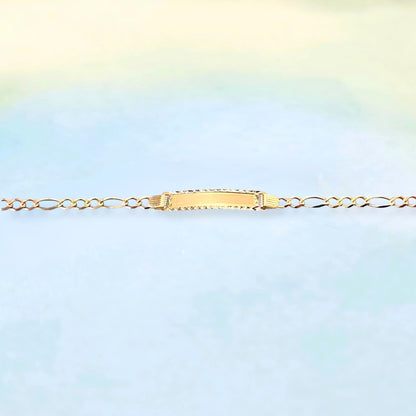 14K Name Tag & ID Bracelet