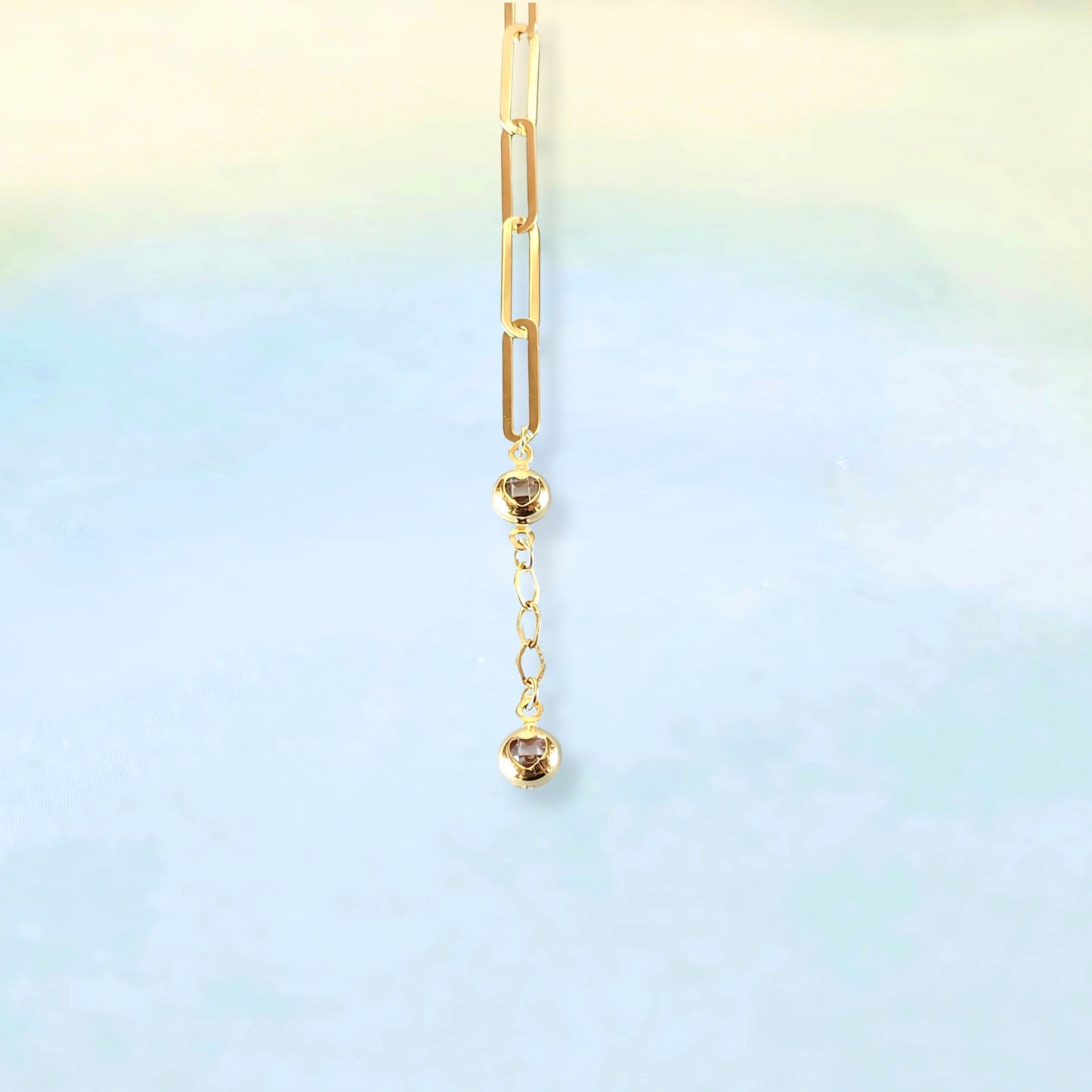 14k Paper Clip Bracelet
