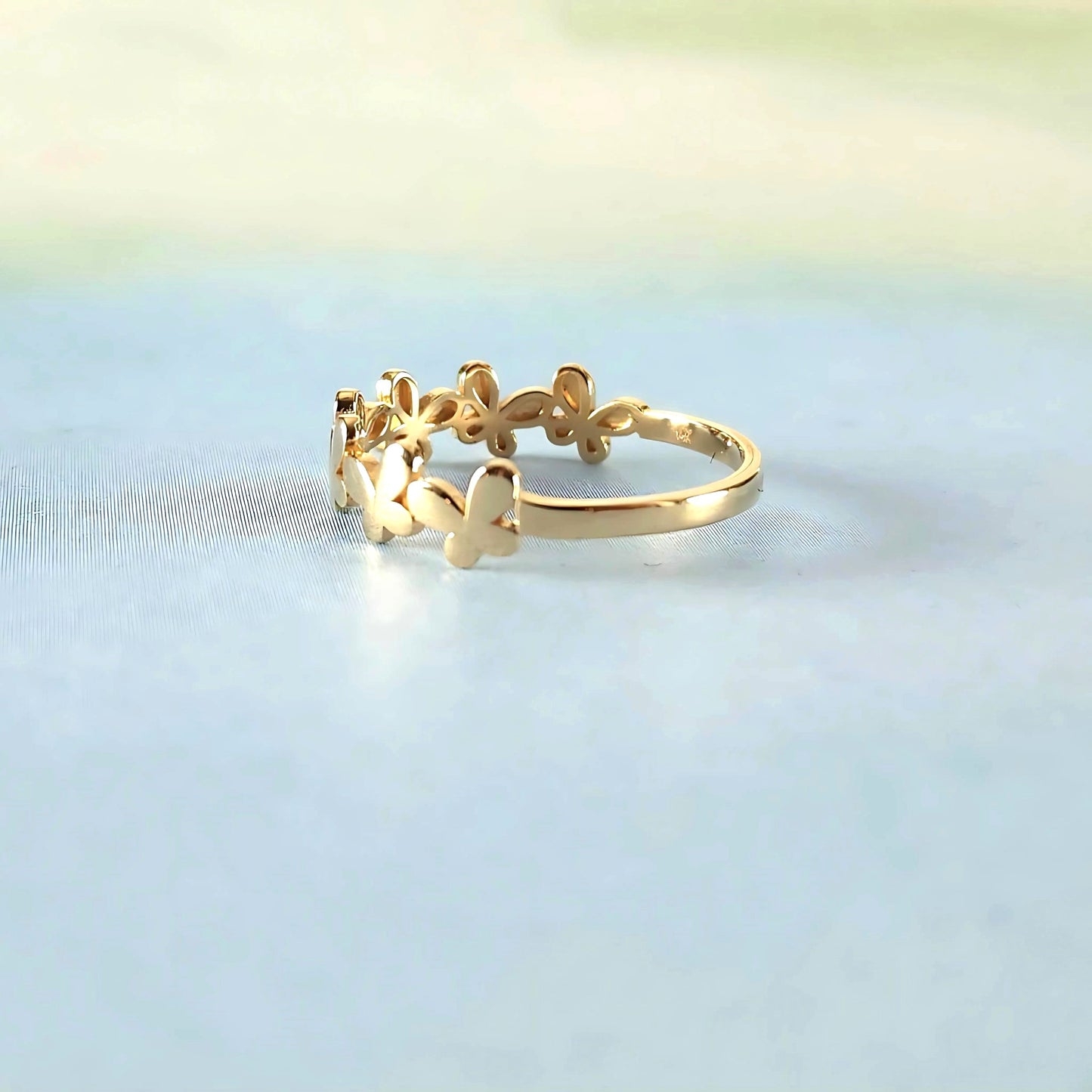 14k Butterfly Ring