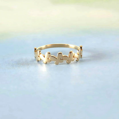 14k Butterfly Ring