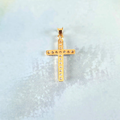 14k Gold & Rose Cross