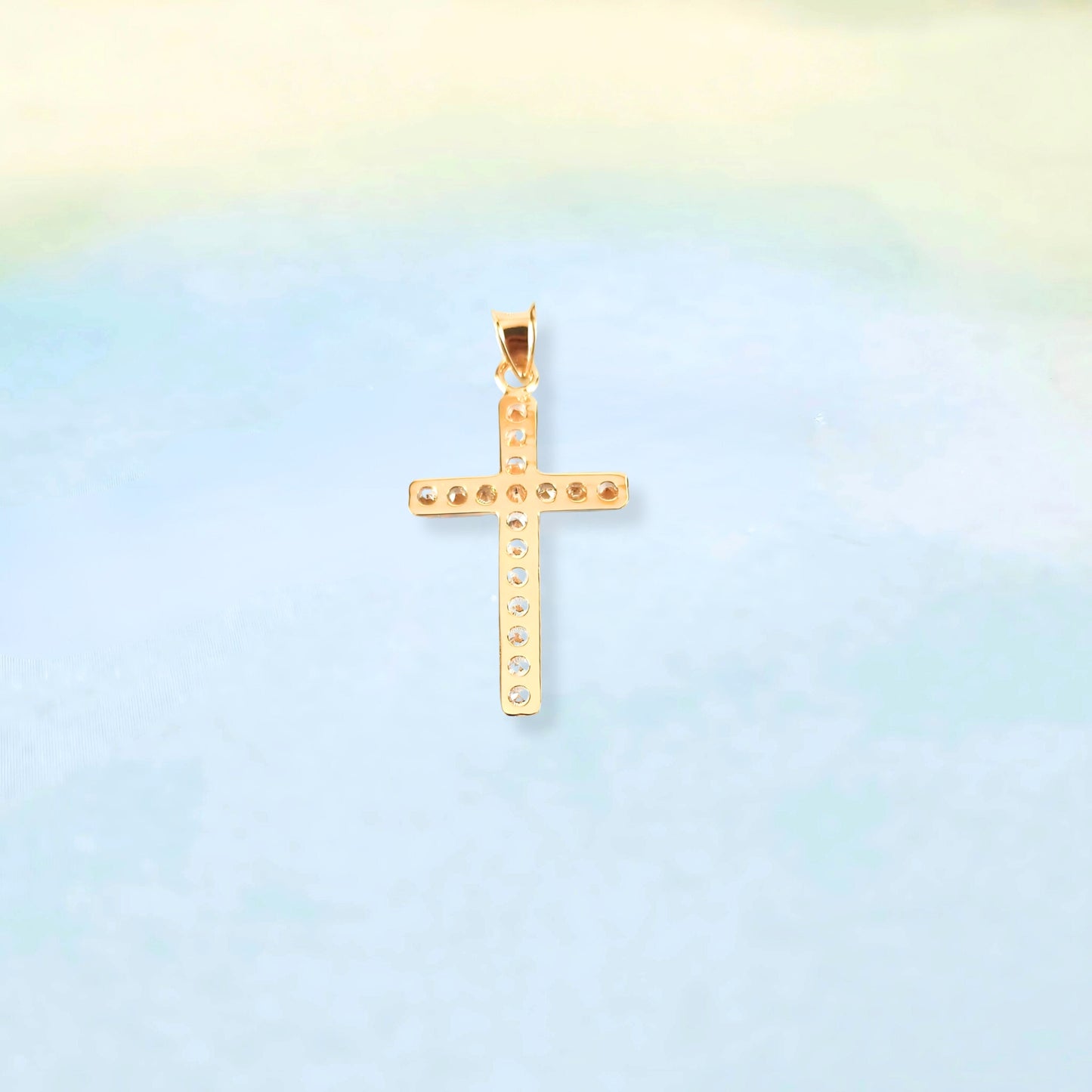 14k Gold & Rose Cross
