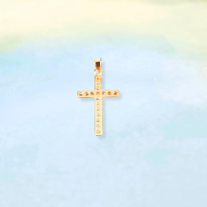 14k Gold & Rose Cross