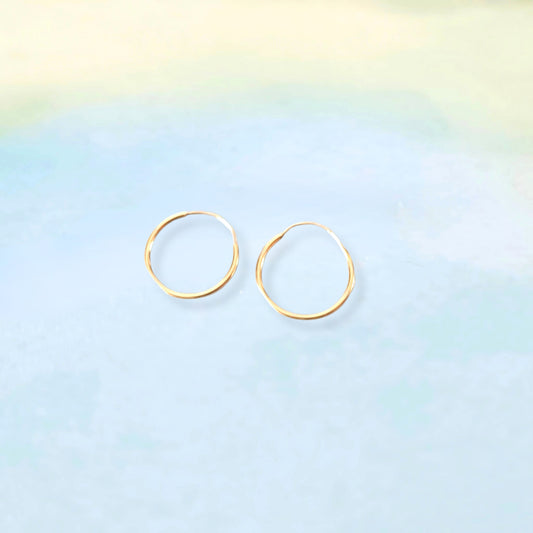 14k Minimal Huggies