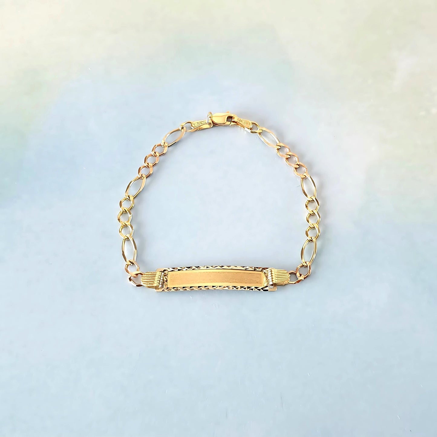 14K Name Tag & ID Bracelet