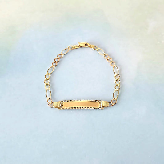 14K Name Tag & ID Bracelet