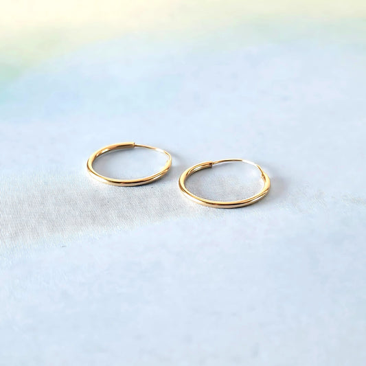 14k Minimal Huggies