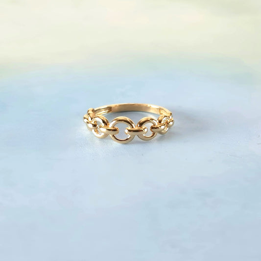 14K Rope Link Ring