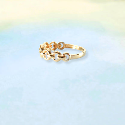 14K Rope Link Ring