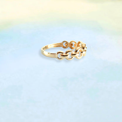 14K Rope Link Ring