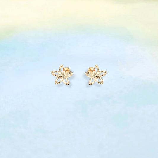 14k Star Fish Studs
