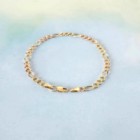 14K Fiagro Bracelet (Tri-Color)